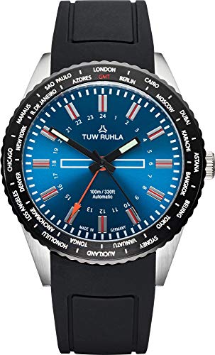 Preisvergleich Produktbild TUW Ruhla Globetrotter 20243-051702 Herren Automatikuhr Massives Gehäuse
