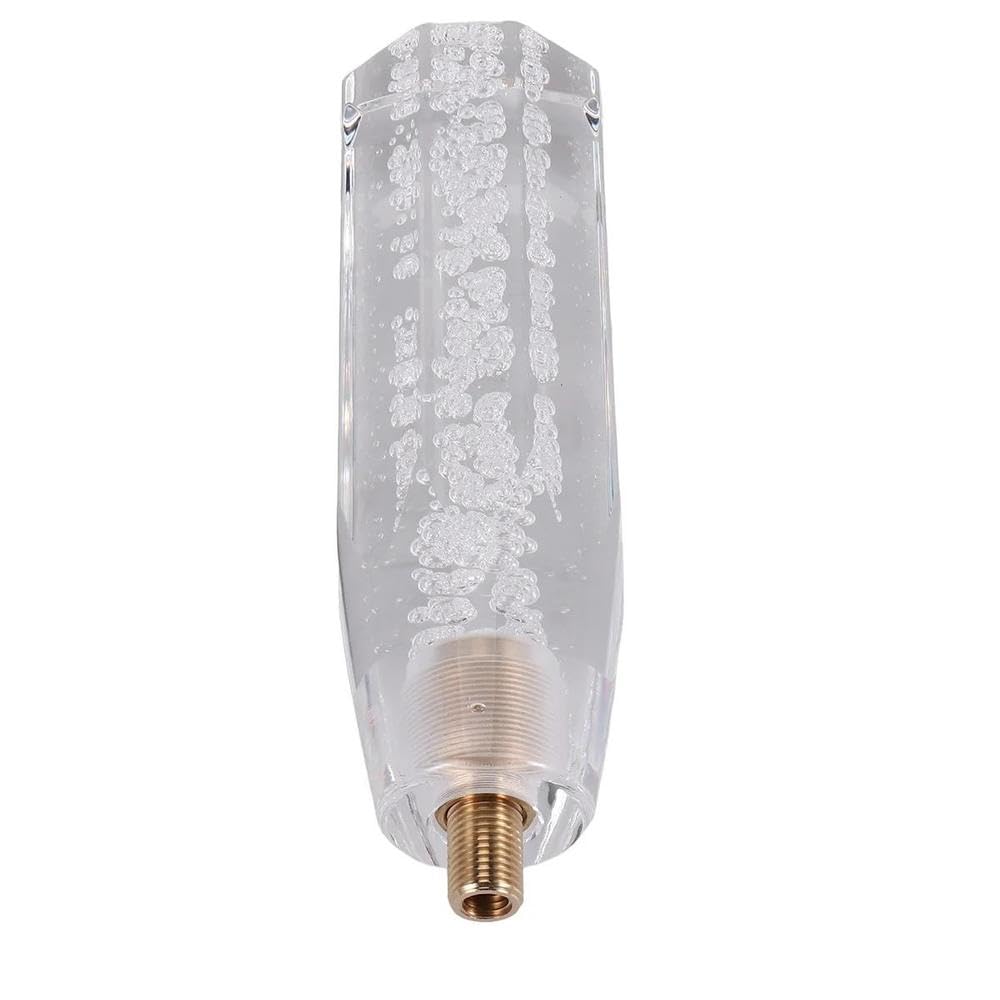 HYASDBWE Universal 15cm Crystal Bubbles Manual Car Gear Shift Knob Racing Car Shift Gear Knob Car Gear Lever Gear Shifter Parts(Transparent)