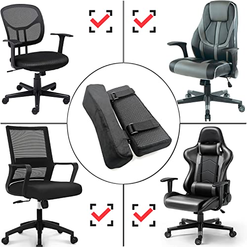 Easy-you Office Chair Armrest Covers, Set of 2 Comfortable Armrest Elbow Pillow (2 Black Armrest Pillow) - Image 7