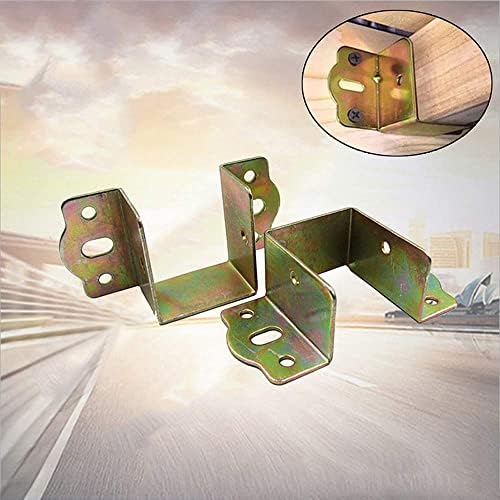 Bed Support, Metal Bracket, Bed Corner, Bed Hinge, 40mm Square Bracket, Furniture Fixed Bed Hardware Accessories (2PCS)