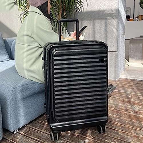 Expandable Spinner Wheel Luggage, Thickened Suitcase with Front Opening, Adjustable Telescopic Pull Rod, Customs Lock,for Traveling3