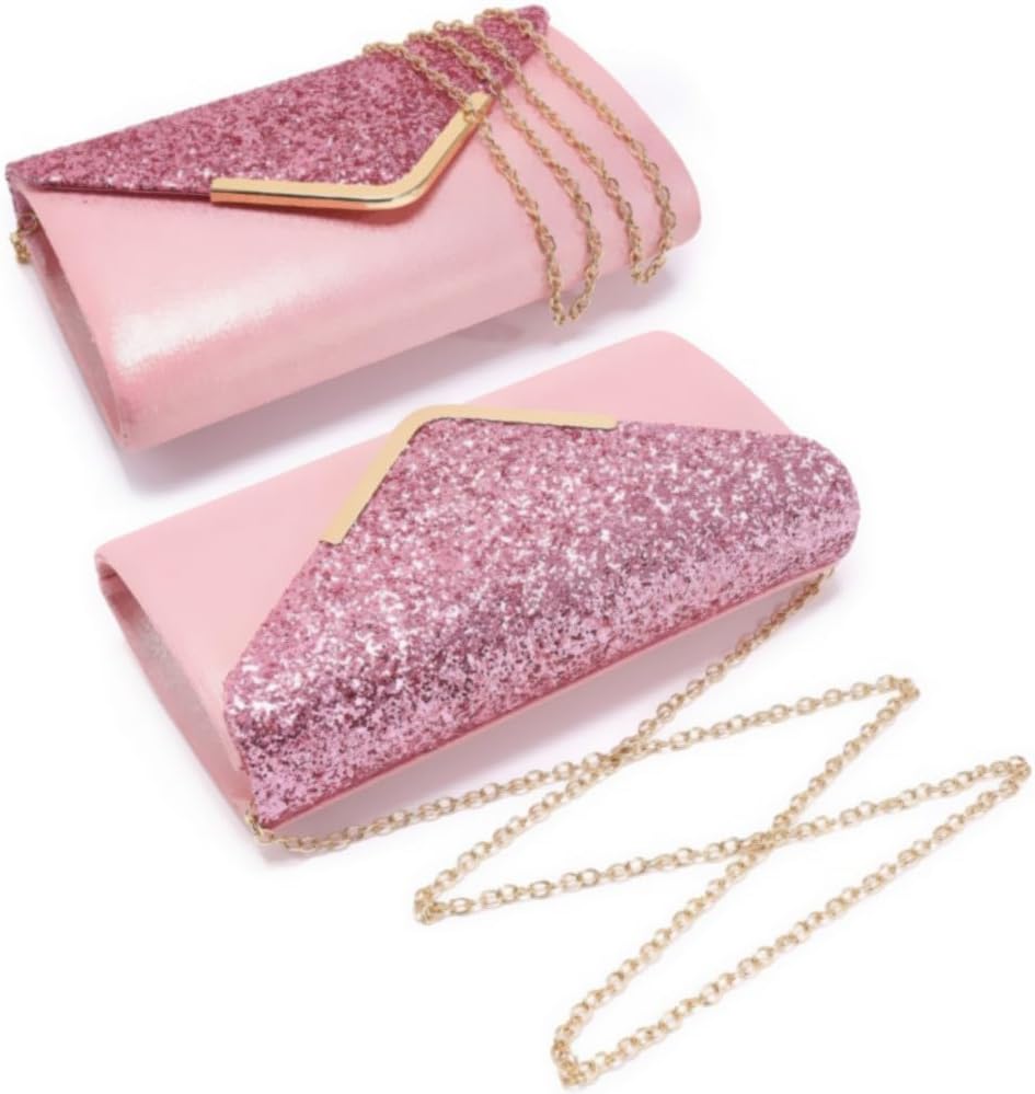 Dasein Women Evening Bags Formal Clutch Purses for Wedding Party Prom Handbags with Shoulder Strap and Glitter Flap | Formal, Wedding Party, Prom, with Shoulder Strap, Glitter Flap, Formal - Image 3