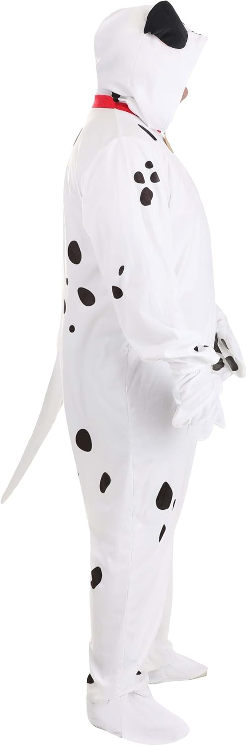Plus Size Disney 101 Dalmatians Pongo Costume, Dalmatian One-piece Jumpsuit for Cosplay, Dress-Up & Halloween