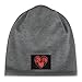 Basketball Heart Fleece Lined Men Beanie Hat Knit Skull Cap Winter Warm Stocking Hats for Women Dark Gray-style-32