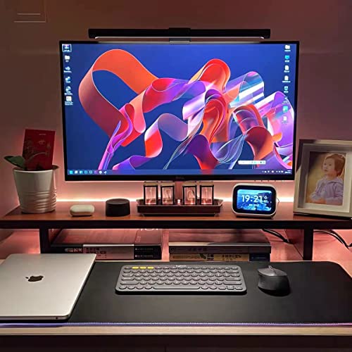 Nixie Tube Clock Digital Alarm Clock, Walnut Rgb Desk Clock For Bedroom,Diy Led Imitation Nixie Tube Clock (8.5 X2.36 X2.95 Inch - A Retro Gift To Decorate Your Desk #TOP6