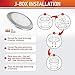 OSTWIN (12 Pack 6 Inch LED Disk Light, Dimmable Recessed Lighting Fixture Brushed Nickel Low Profile Flush Mount Ceiling Light 15=120W Replacement 1300Lm 4000K (Bright White) Wet Location, ETL Listed