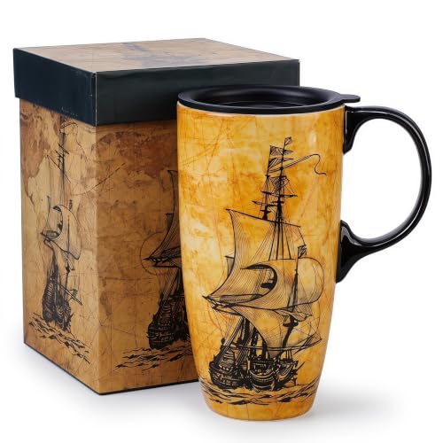 Topadorn Vintage Nautical Travel Mug