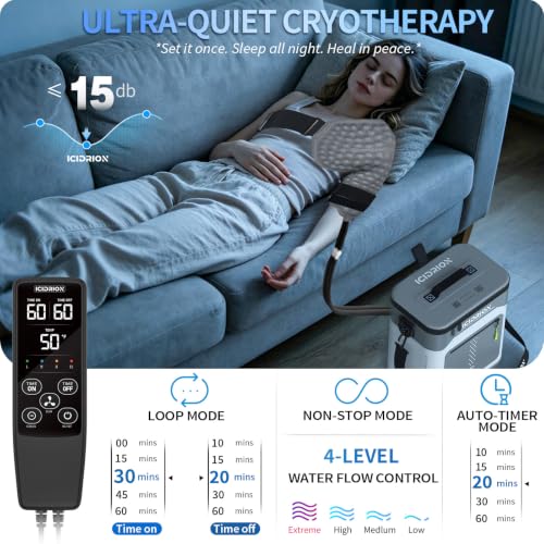 Image of Ice Machine for Shoulder After Surgery, Programmable & Live Temp