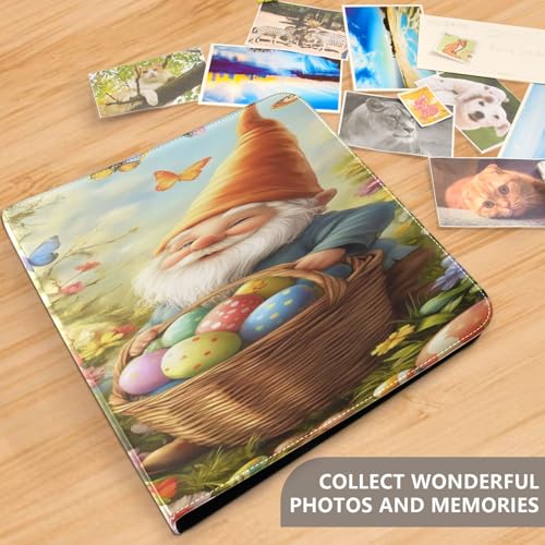 Álbum de Fotos Papelería DIY con Adhesivo, Scrapbook de Piel PU, 3 Anillas, 40 Páginas, Tamaño 11.8x11.2 pulgadas miniatura 5