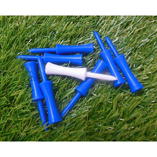 CLISPEED 100 Pcs PlÃ¡stico Tees de Golfe Almofada de Borracha Top Golf Tee Titulares Ferramenta de E