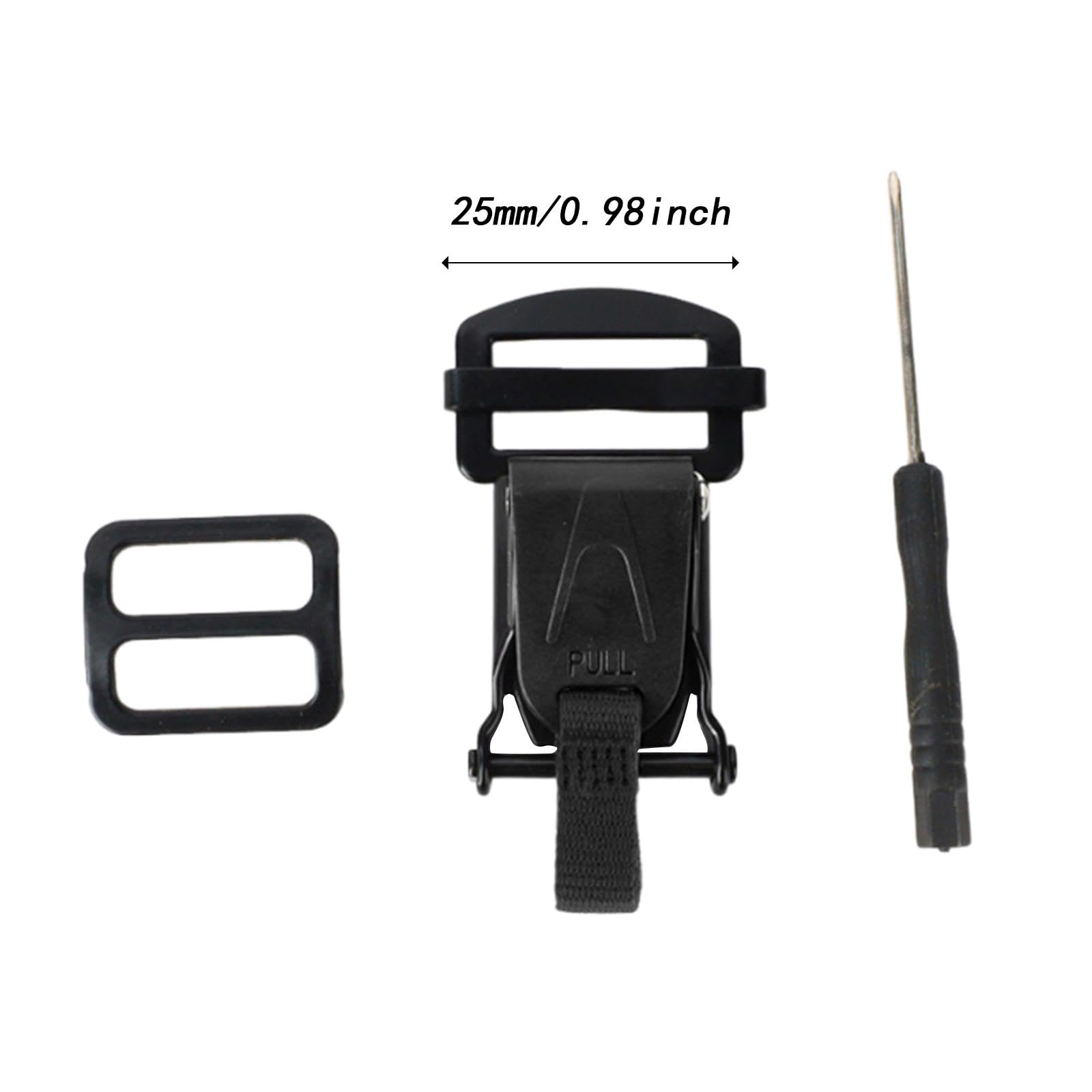 Kit di Ricambio per Fibbia a Sgancio Rapido per Casco (4 Pezzi). Chiusure a Sgancio Rapido Facili Da Installare. Robusto Adattatore Universale per Sot, 4 pezzi