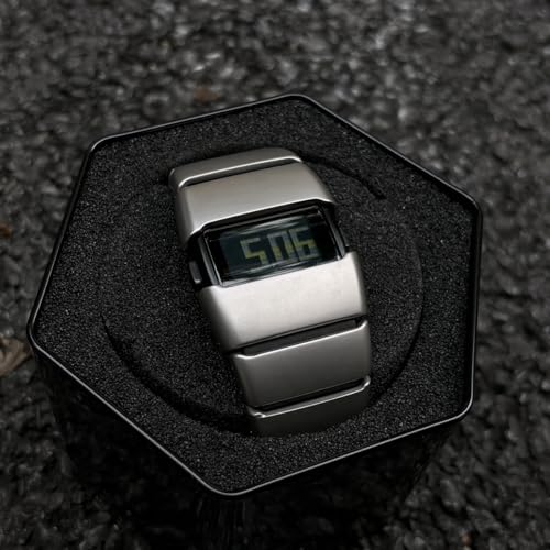 Image of Quartz Wristwatch Stainless Steel Digital Watch Waterproof for Men and Women