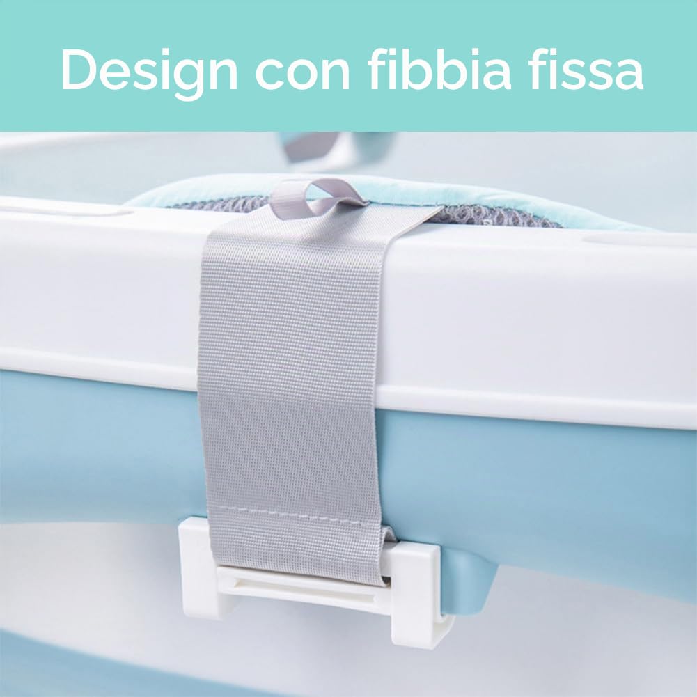 Cuscino per Vasca da Bagno, Tappetino Pieghevole Traspirante per Tutto il Corpo e Cuscino Poggiatesta per Donne e Uomini, Cuscino Vasca da Bagno 3D Mesh, per Vasca Idromassaggio e Spa (Blu)