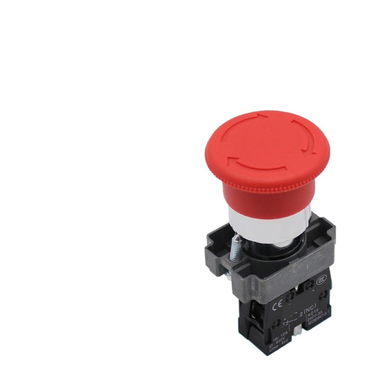 Interrupteur d'arrêt d'urgence 2-S542 NC bouton poussoir rouge 22mm