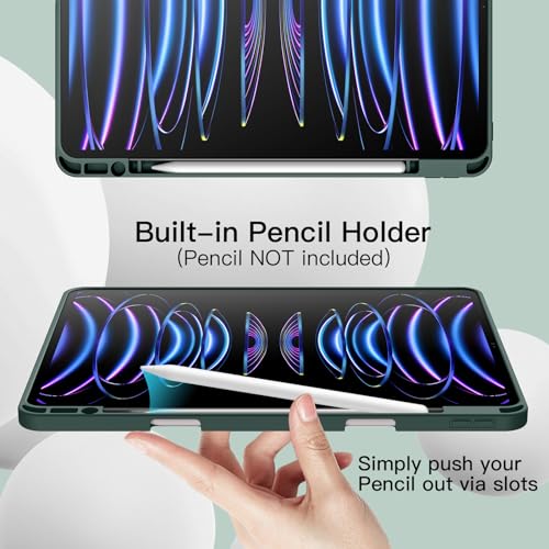Coque iPad Pro 12.9 Anti Choc Evite la Perte du Stylet avec Dos TPU - 5
