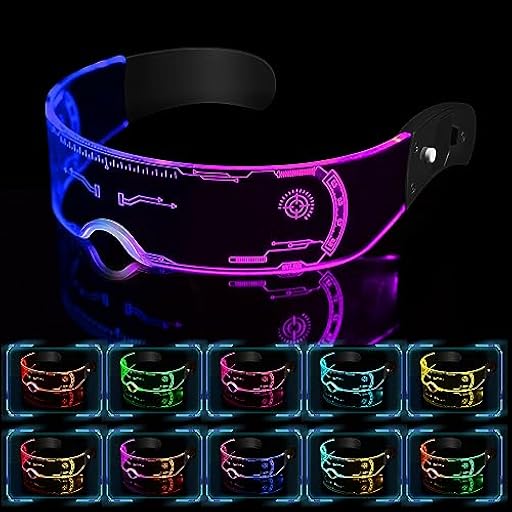 Comius Sharp Gafas Luminosas LED, Gafas Led Fiesta Cyberpunk, Gafas de Fiesta, Gafas con Luces, Gafas de Neón, 7 Colores 5 Modos Gafas Electrónicas Futuristas para Festivales, Fiestas, Dj | Ya disponible en tu tienda friki favorita! En mundofriki.es! Comius Sharp Gafas Luminosas LED, Gafas Led Fiesta Cyberpunk, Gafas de Fiesta, Gafas con Luces, Gafas de Neón, 7 Colores 5 Modos Gafas Electrónicas Futuristas para Festivales, Fiestas, Dj | Ya disponible en tu tienda friki favorita! En mundofriki.es!