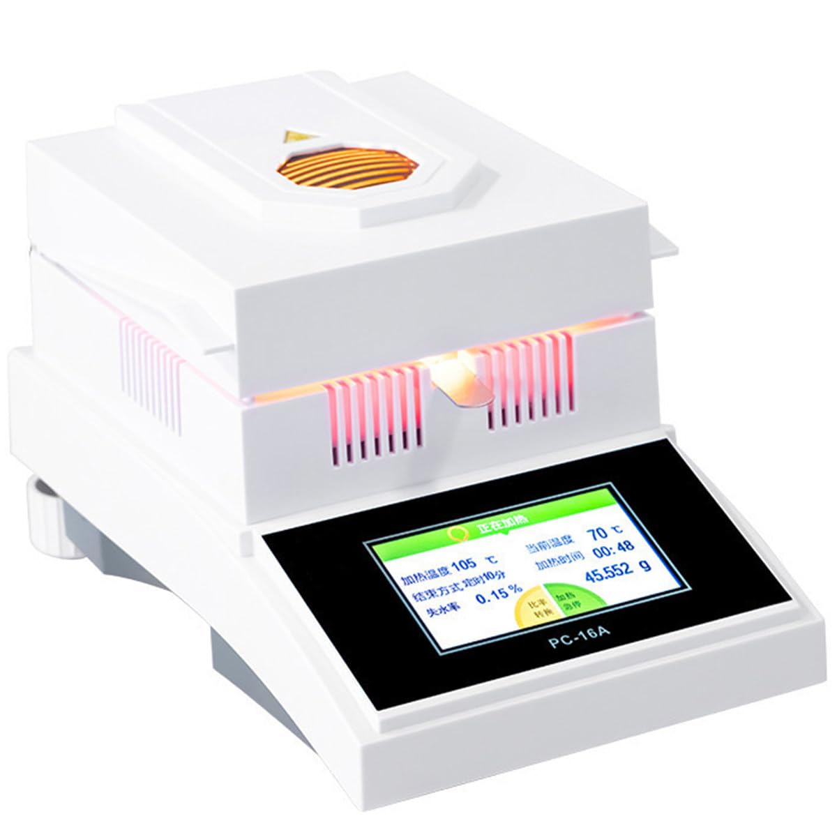 Laboratoryjny tester wagosuszarki halogenowej do surowców chemicznych, zboża, minerałów, produktów biologicznych, żywności, surowców farmaceutycznych, papieru,50g/2mg