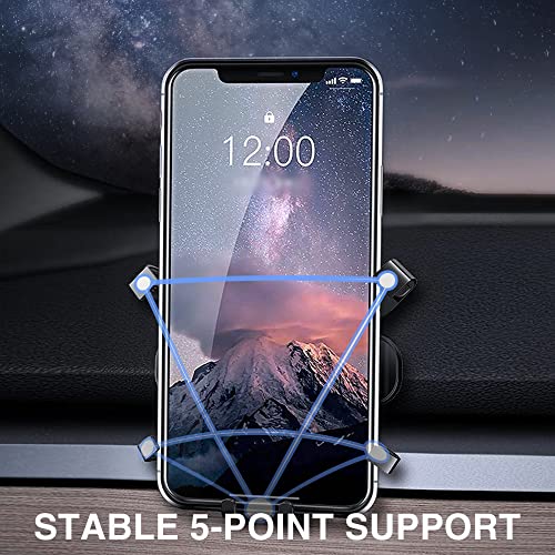 TOPABYTE Tesla Model 3 Model Y Gravity Car Phone Mount Compatible with All 4-6.5 Inch Phone