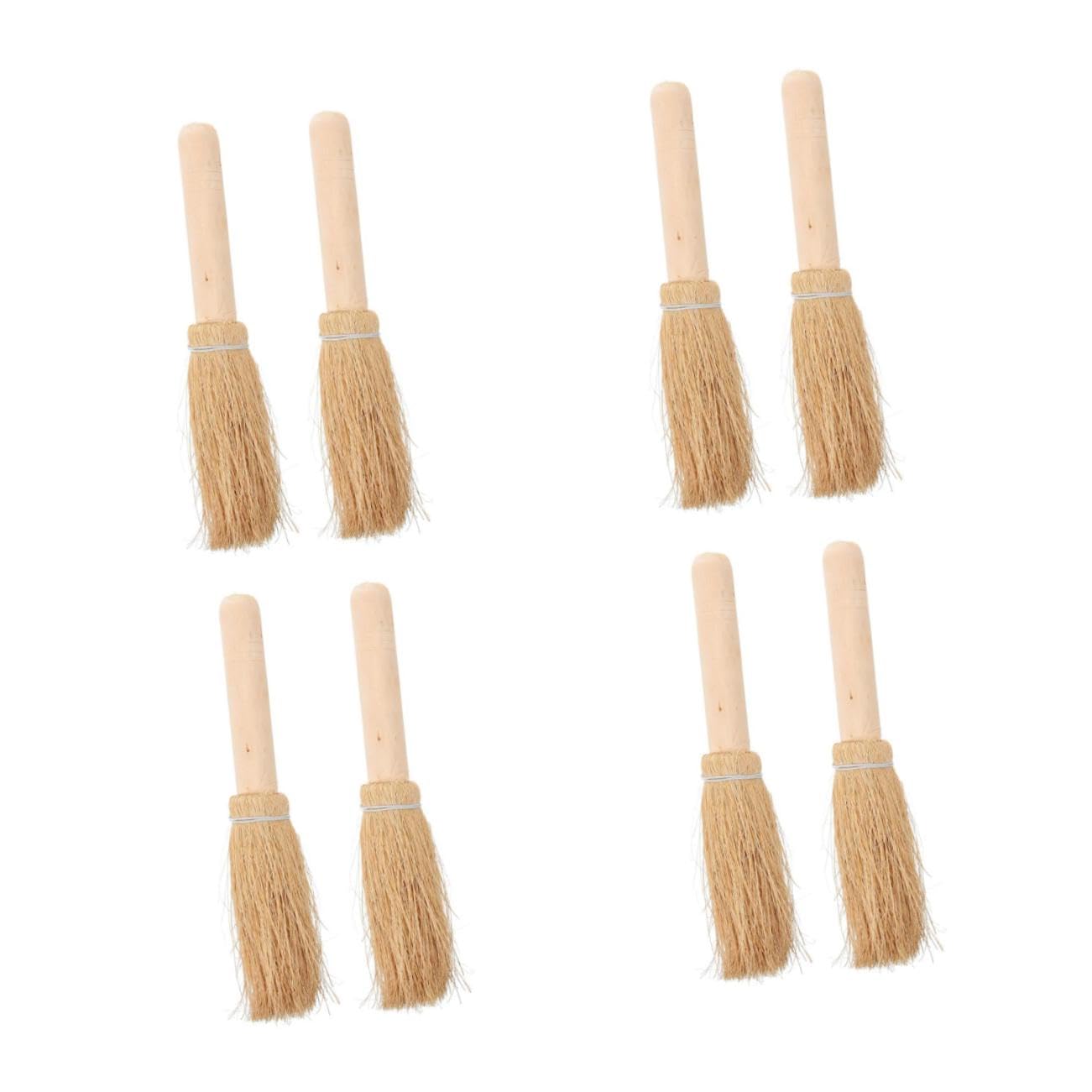 Cepillo para Fregar Platos De Palma De Limpiador De Ollas Y Wok Cepillo Beige De para Fregar Platos De Cerdas De Colores De Fibra De 2 Piezas x 4