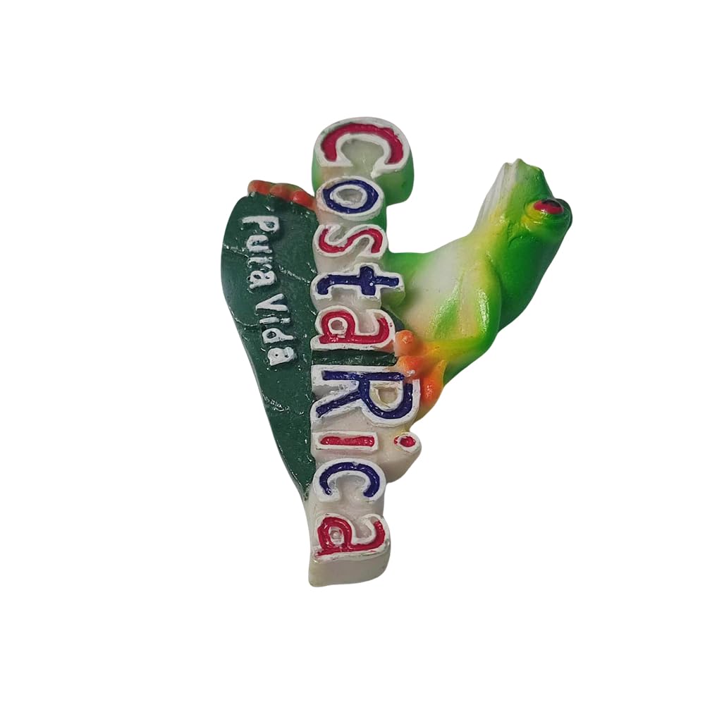 Costa Rica, Touristen-Souvenir, 3D-Kühlschrankmagnete