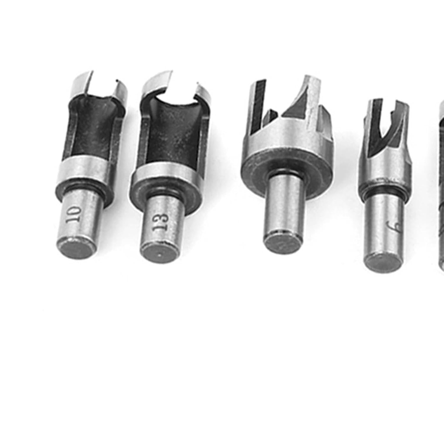 8Pcs Wood Plug Cutter Drill Bit Tapered Claw Drill Bits Set High-Carbon Steel Woodworking Cutting Tool for Bench/Electric Drills