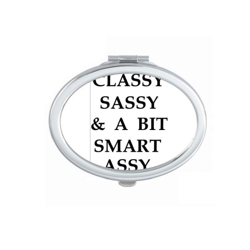 DIYthinker Classy Sassy Bit Smart Assy Design Mirror Portable Fold Hand Makeup Double Side Glasses