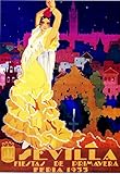 Magnet Sevilla Seville Spain Europe European Vintage Travel Advertisement Art Magnet