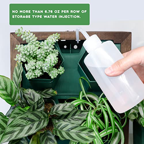 Quoaot Vertical Wall Planter, 4 Pots Self Watering Living Wall Planter Indoor, Wooden Frame Planter Wall Decoration Home Office (No Screw) #TOP5