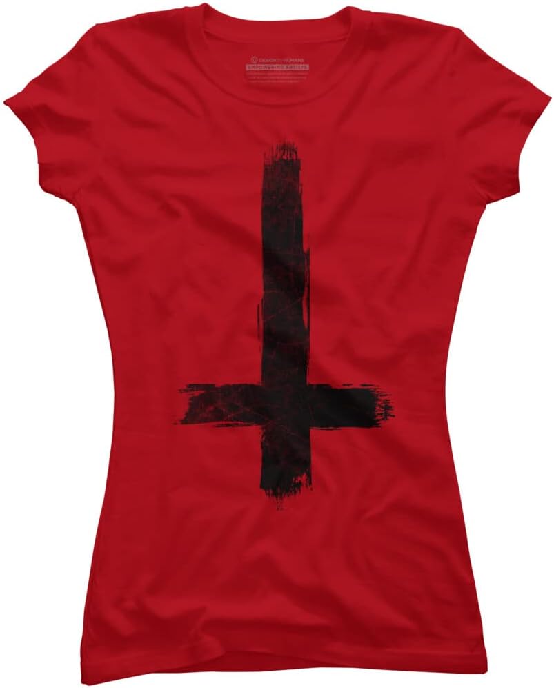 Amazon.com: Design By Humans Inverted Cross - Painted Grunge
