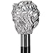 Royal RC Canes Italian Luxury Walking Cane – Majestic Lion Head Walking Stick for Men and Women, 925r Silver Plated Handle