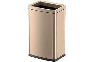 25L Stainless Steel Gold Kitchen Trash Can