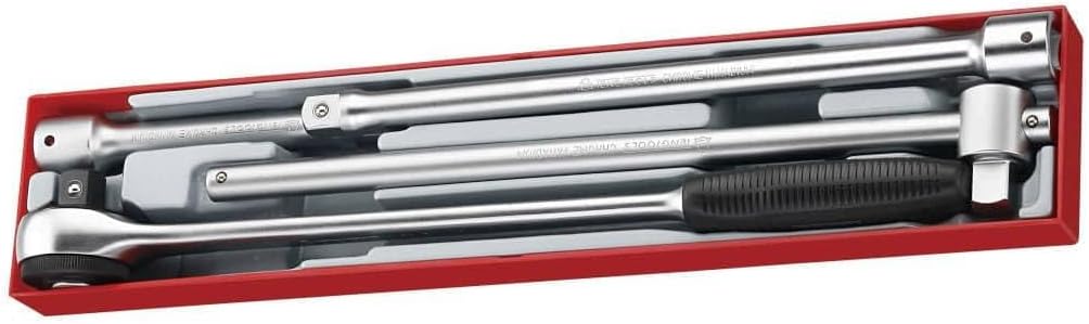 Teng Tools 4 Piece 3/4 Inch Drive Ratchet & Accessories Set Tool Tray - TTX3404