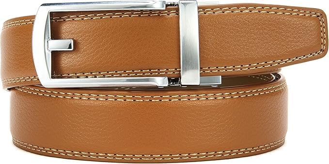 CHAOREN Ratchet Belt Strap Only 1 1/4", Replacement Leather Belt for 32mm Buckle - Image 5