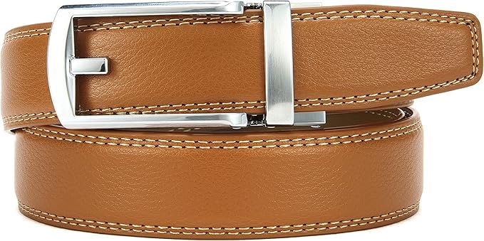 Image of CHAOREN Ratchet Belt Strap Only 1 1 /4 inch, Replacement Leather Belt for 32mm Buckle
