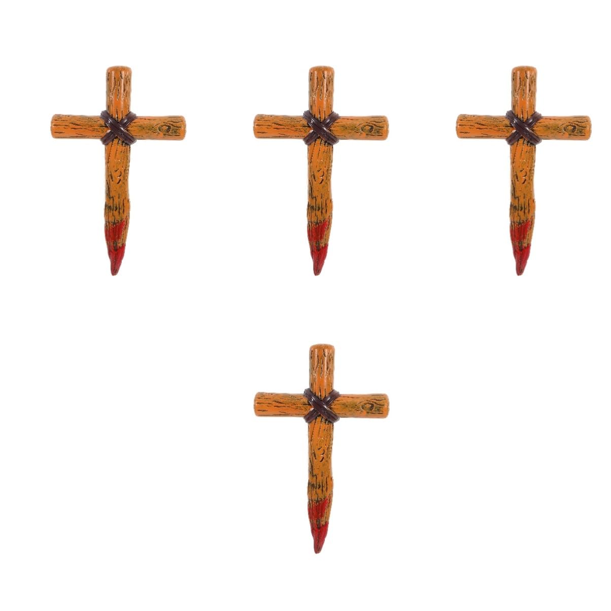 Croix decorative plastique Halloween accessoire cosplay fete theme lot 4 Healvian