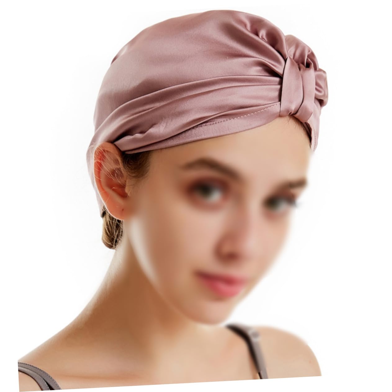 Beavorty 3stücke Silk Hair Drying Hat Schnelltrocknende Haarkappe Aus Seide Für Zuhause Gym Und Reisen Sanfte Wasserabsorbierend Elastischer Bund Gummirot