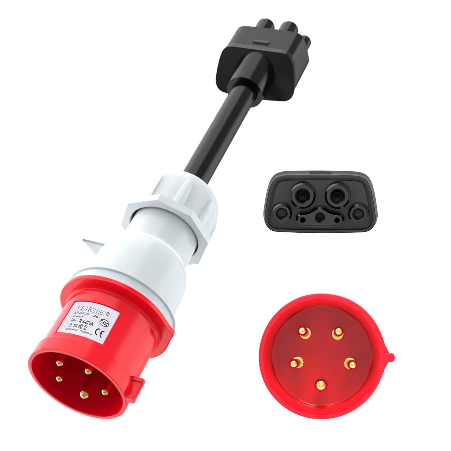 Adapter CEE na Tesla 5-pinowy 32A Gen 2 EV przedłużacz ładowarki do Tesla S/3/X/Y