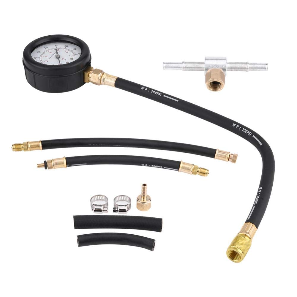 0-100PSI Kit manometro iniezione carburante, TU-113 Benzina Gasolio Misuratore pressione Tester Gas Gasolio Strumento diagnostico pressione olio