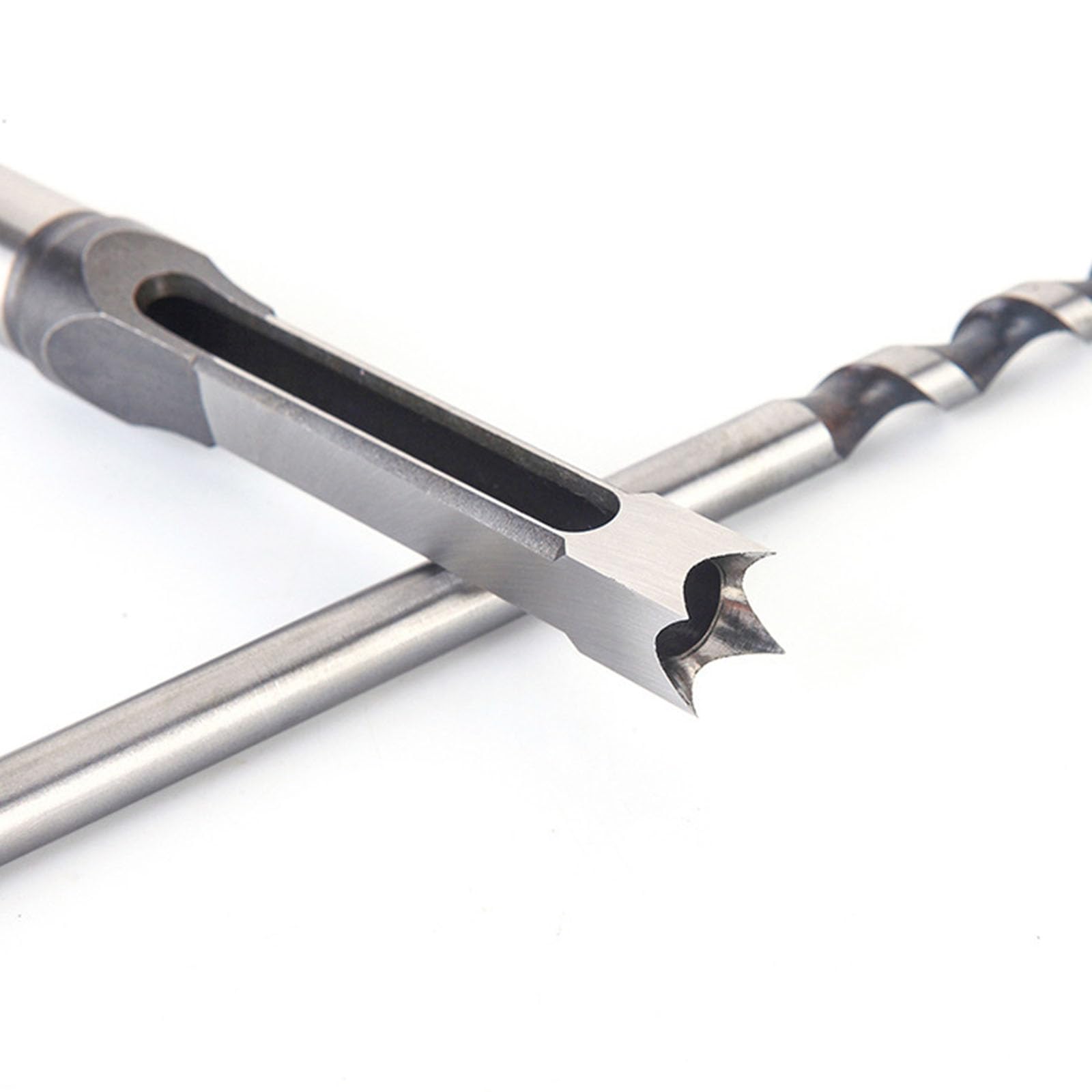 Lot de 4 burins à mortaise à trous carrés de tailles multiples adaptés pour le travail du bois précis et efficace les amateurs de bricolage à trou carré