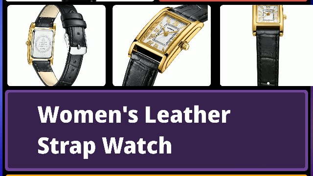 Ln Lenqin Women\'s Black Gold Analog Quartz Leather Strap Waterproof Wrist Watch Amazon.com: LN LENQIN Womens Watch Analog Quartz Waterproof  main image 4