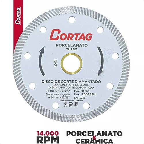 Disco Diamantado Porcelanato Cortag Branco