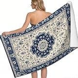 Asciugamano da Campeggio 140x70cm Motivo floreale astratto Telo Mare per Ragazzi e Bambini Ultra Assorbente Stile Cinese Coperta da Spiaggia,Piscina,Viaggio,Bagno e Doccia