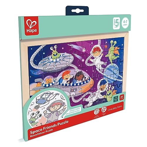 Hape Puzzle Dell'uomo Dello Spazio – Set Di Puzzle Tematici Per Bambini, Gioco Di Logica E Sviluppo Delle Abilità Motorie - 2