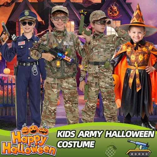 Disfraz militar infantil para niños 3-5 años miniatura 6