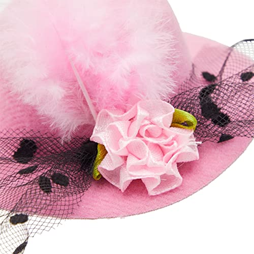 6 Pack Mini Tea Party Hats For Women, Fancy Hair Fascinators For Girls In 6 Colors (4 In) #TOP3
