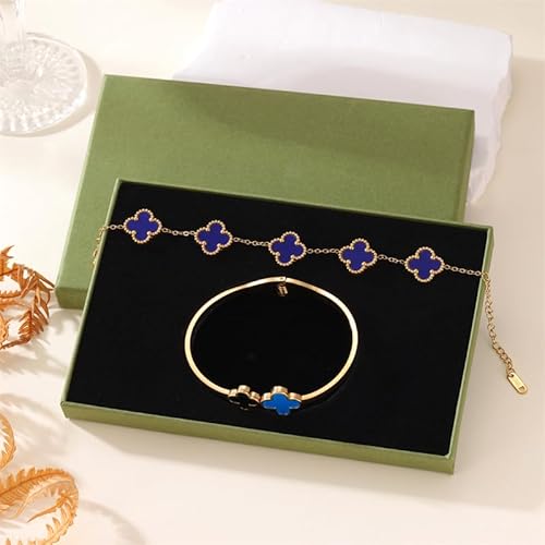 CARVENSEY LUCKY CLOVER 18K Gold Plated Jewelry Set for Women With Gift Packaging Box, Gift for Women for Birthday, Vlentine's Day, Chiristmas, New Year, Anniversary - Image 3