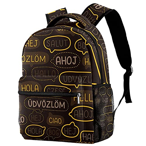 Sac à dos de voyage enfant marron pour les sorties scolaires et vacances