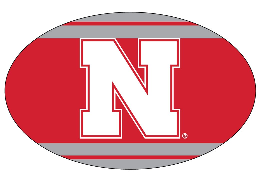 Nebraska Cornhuskers Oval Magnet Single Officially Licensed Collegiate Product