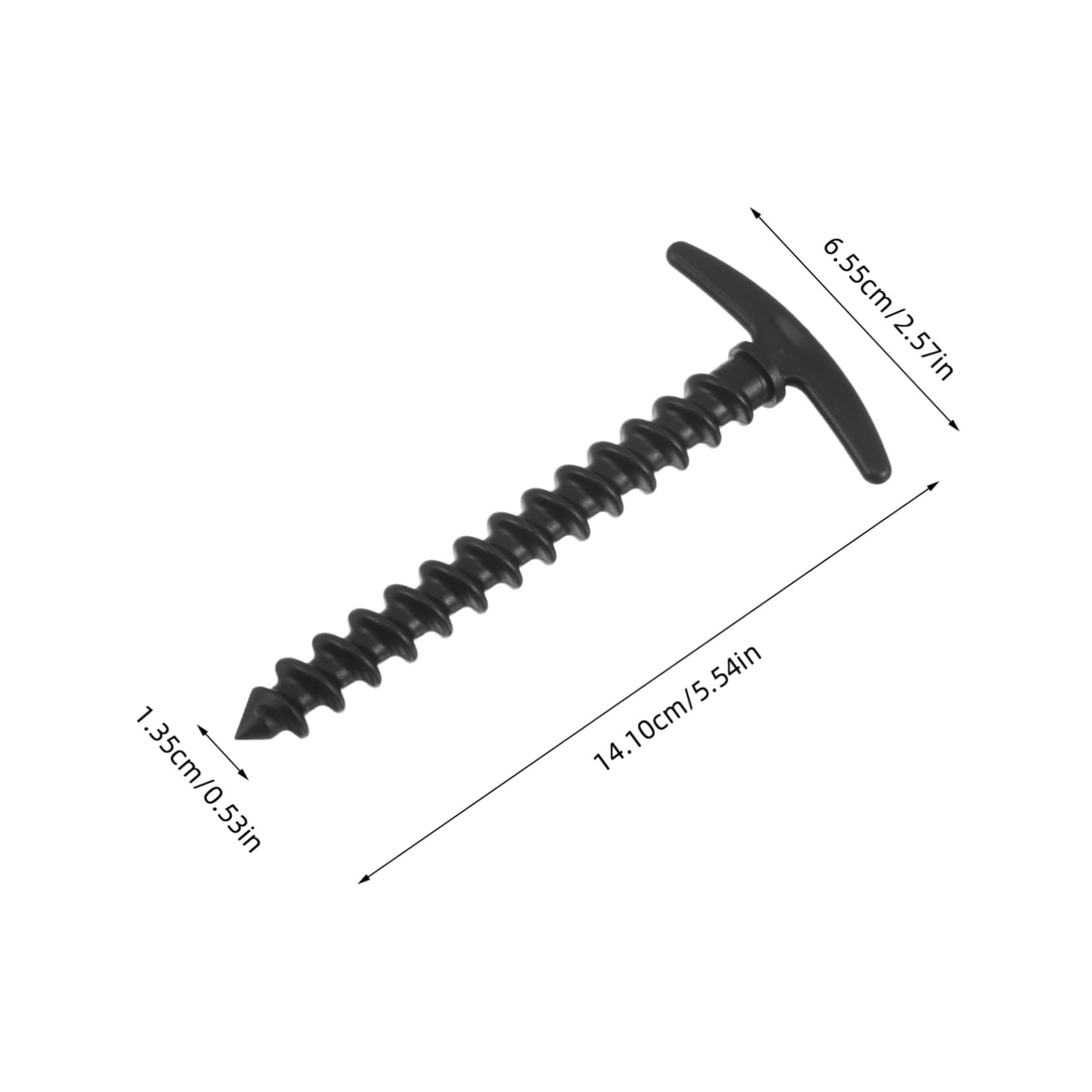 STOBAZA 10pcs High Strength Plastic Tent Pegs for Camping Rv Awnings Outdoor Activities Lightweight Ground Stakes for Hard Soft Surfaces for Versatile Use and Stability