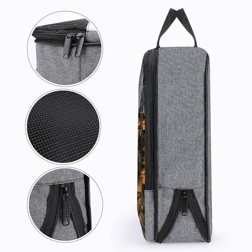 Bolsa de almacenamiento de zapatos con asa y diseño de camuflaje 5